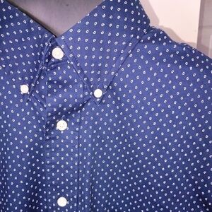 Croft & Barrow Navy Paisley Dress Shirt